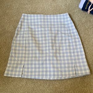 brandy plaid skirt